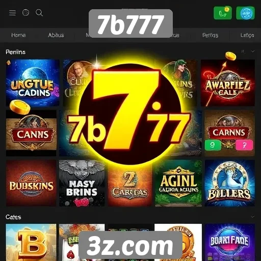 Análise das opções de jogos disponíveis no 7b777